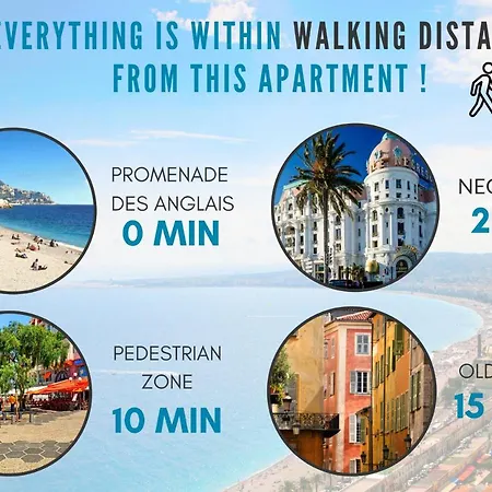 Nestor&jeeves - Blue Promenade - Sea Front - - Luxe Apartman Nizza