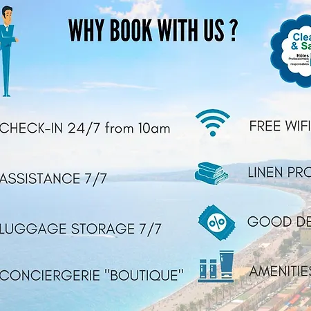 Apartman Nestor&jeeves - Blue Promenade - Sea Front - - Luxe Nizza